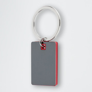 Block Mirrored Keychain