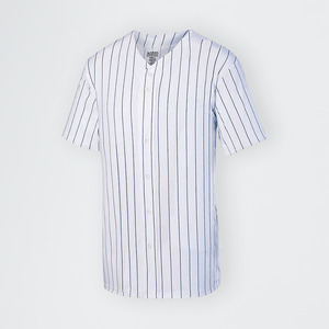 Youth Unisex Pinstripe Full-Button Jersey